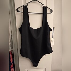 NWT Good American Black Bodysuit